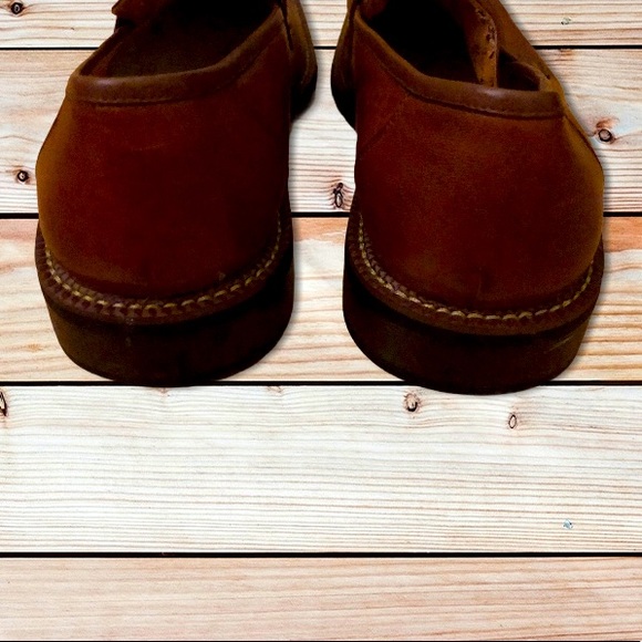 ZOTA Brown Leather Square Toe Dressy Loafer-9.5 - Picture 4 of 9